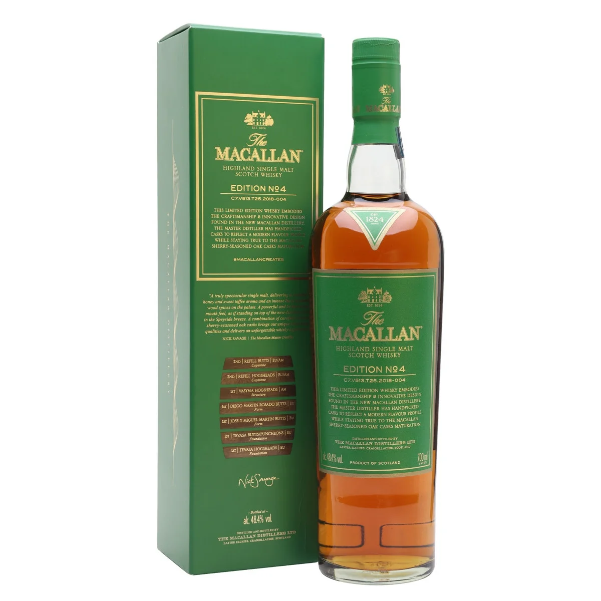 ウイスキー The macallan No.4 Macallan Edition No. 4 700ml | Whiskypedia