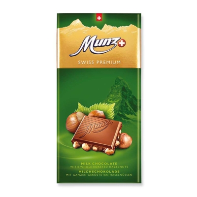 Chocolate Suizo Munz con avellanas 100gr