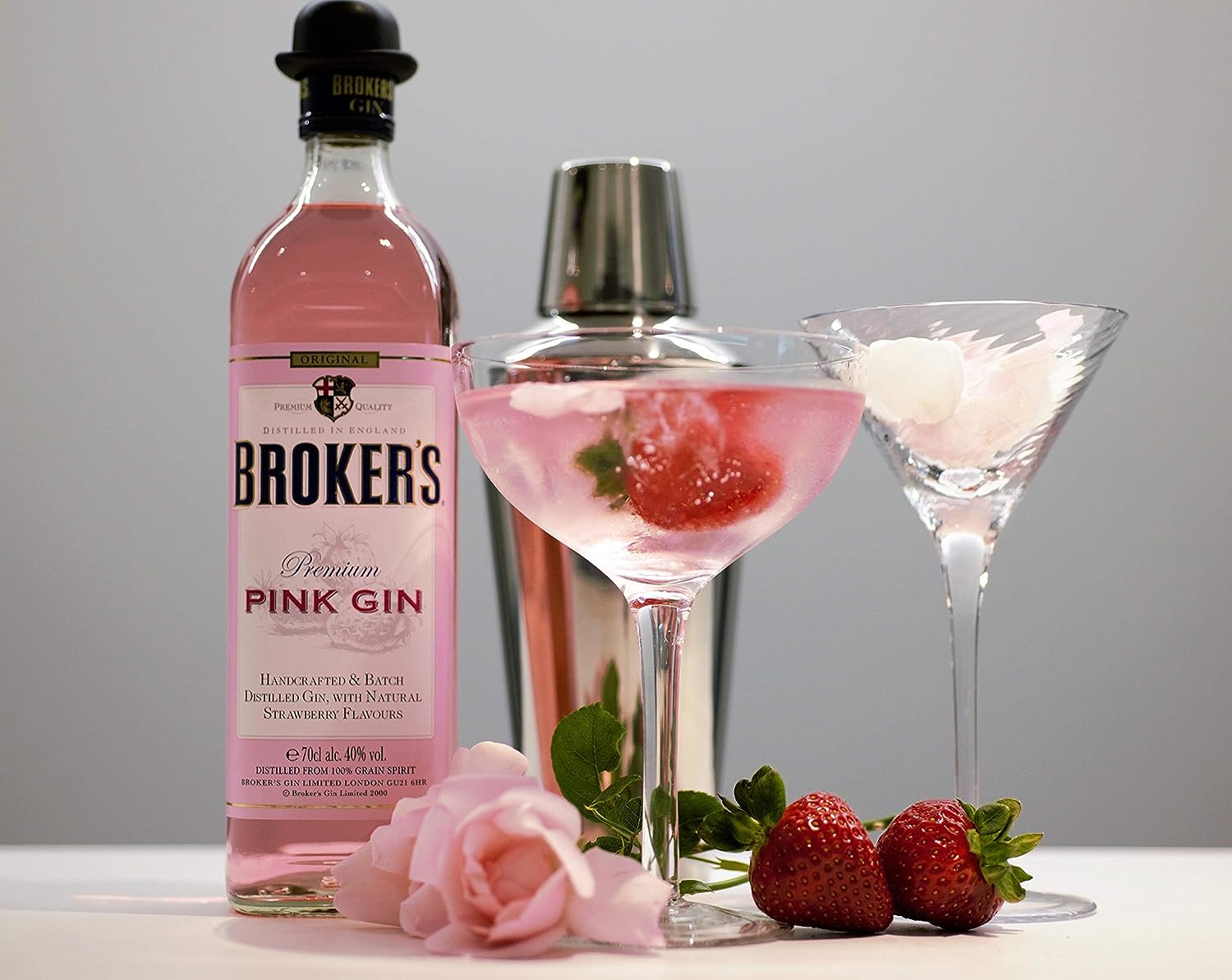 (40%) Broker\'s 700ml Whiskypedia Gin Pink |