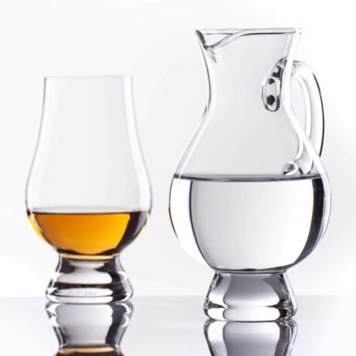 Set vaso cata whisky Glencairn + Jarra de agua Glencairn
