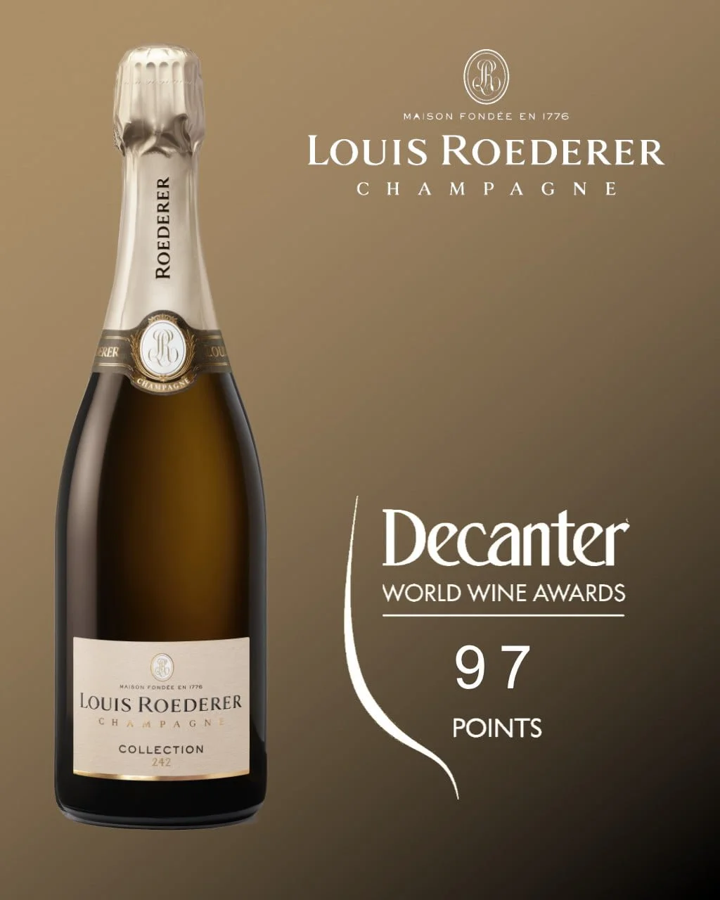 Champagne Louis Roederer Collection 242 Brut 750ml | Whiskypedia