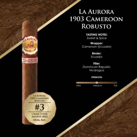 La Aurora serie 1903 Cameroon Robusto 2