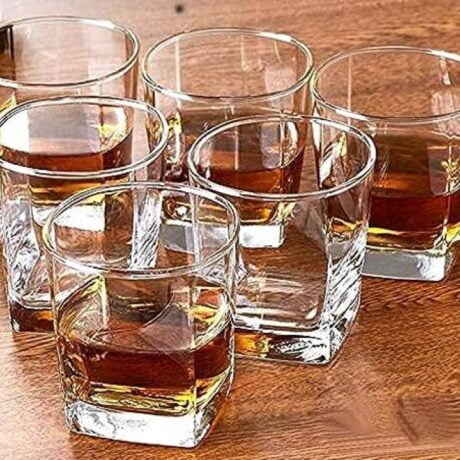 Vaso Whisky base cuadrada 290ml 11