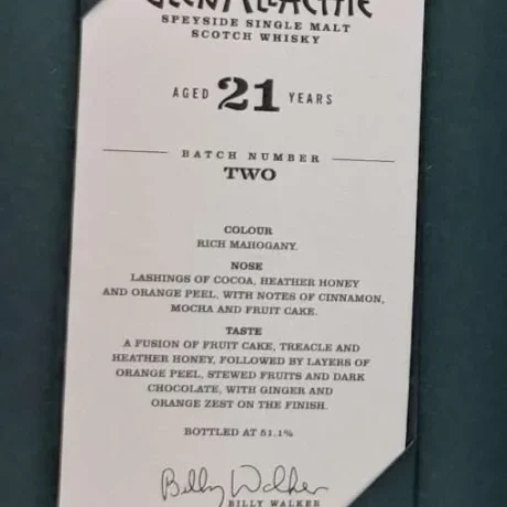 GlenAllachie 21 Year Old Batch #2 2