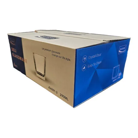 6 Vasos Whisky base cuadrada 290ml en caja final 1