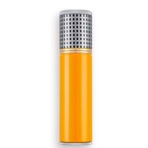 Porta Cigarros con humidor aluminio naranja