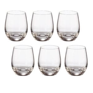 Set 6 vasos licor de cristal Bohemia 60ml en caja modelo Mergus