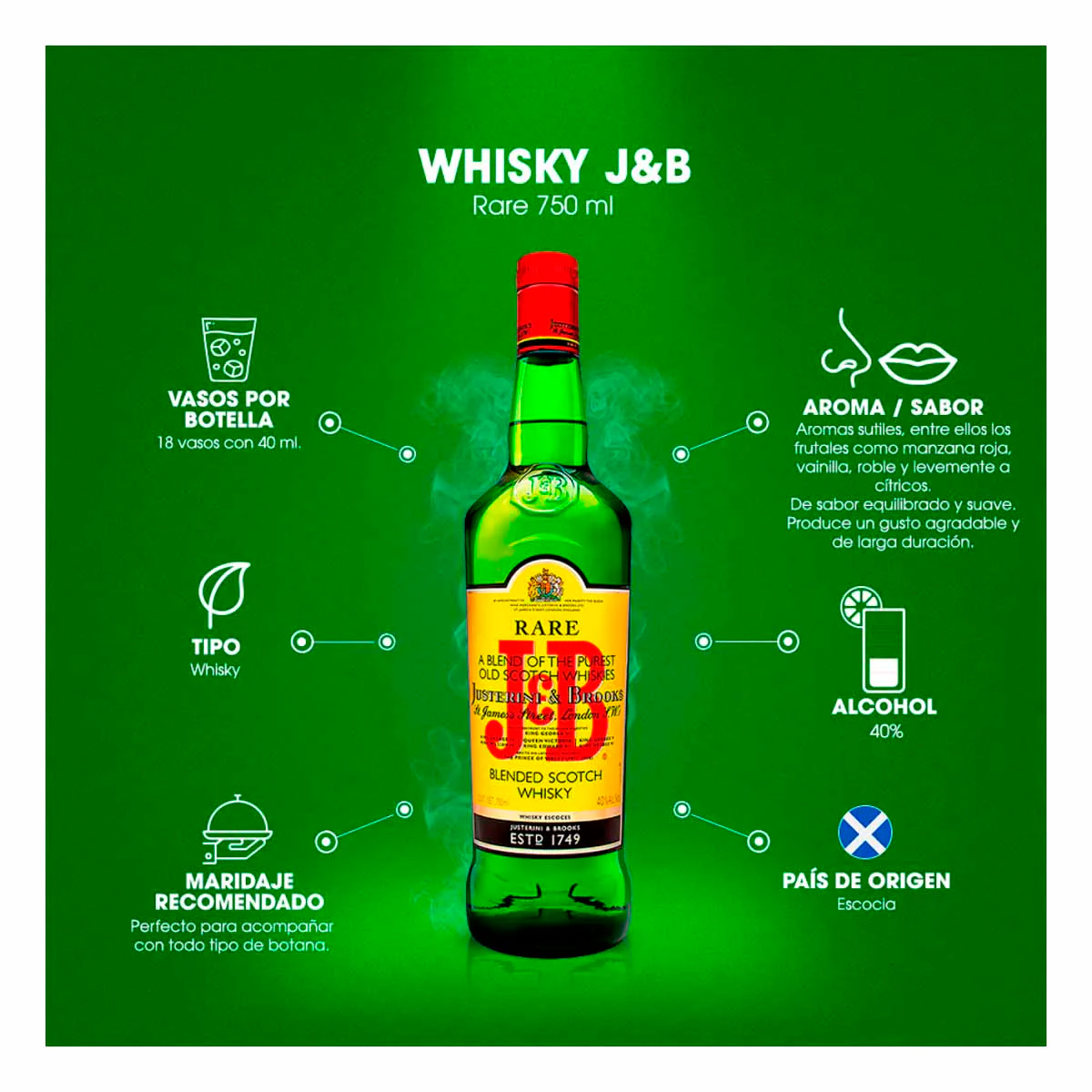 J&B Rare Scotch Blended 700ml