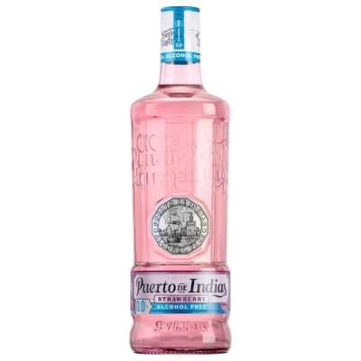 Gin puerto de Indias Strawberry ALCOHOL FREE 700ml