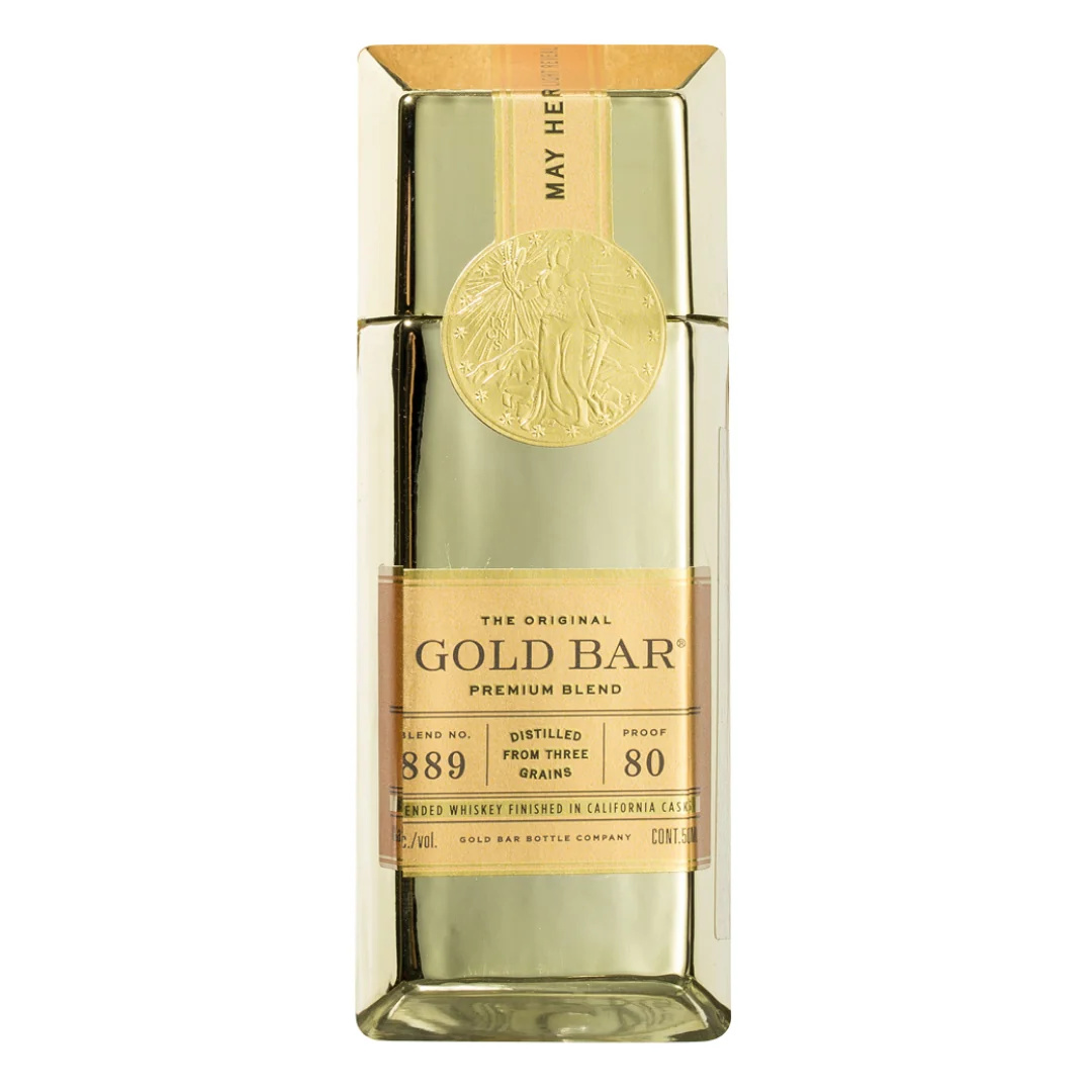 Gold Bar Premium Blended American Whiskey 50ml 4